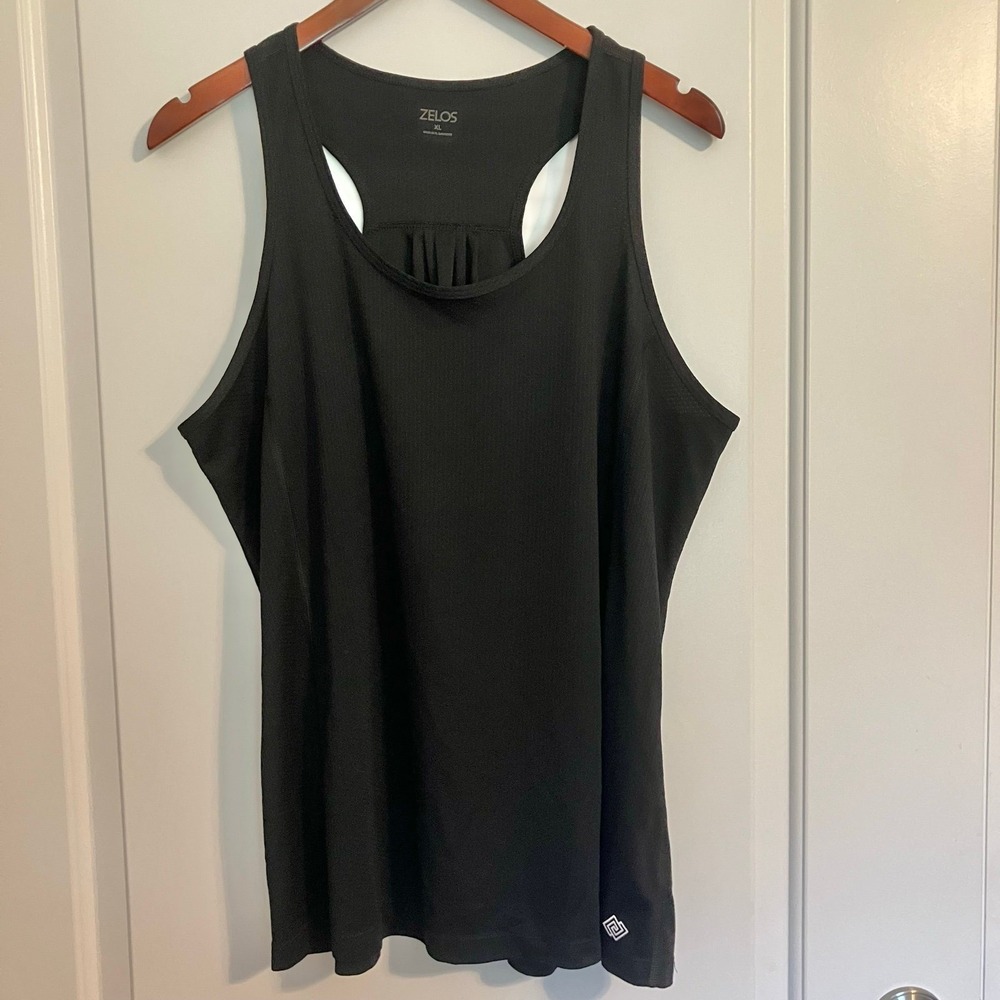Zelos Black Racerback Athletic Tank Top Women's Size XL